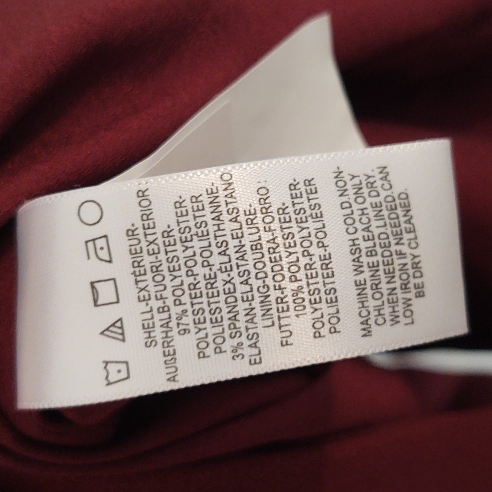 *SALE* NWT Dress The Population Burgundy Tiffany Dress Size L - Picture 8 of 11